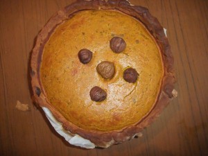 Tarte au potimarron et chataignes