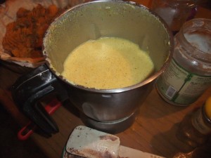 préparation pour la tarte au potimarron